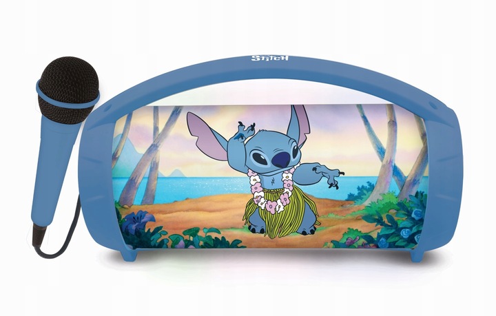 Disney Stitch mobilny głośnik bluetooth z mikrofonem karaoke