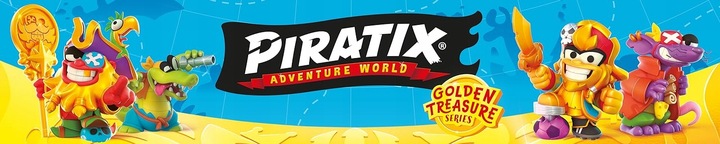 PIRATIX statek piracki Sea Crusher figurka Captain Lobster Golden Treasure