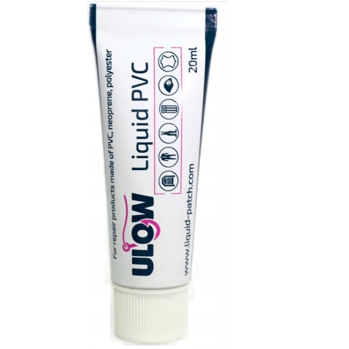 Klej PVC do pontonów, basenów, Płynna łatka Ulow PVC + siatka wzmacniająca