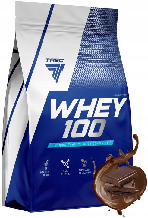 PYSZNE BIAŁKO WPC Trec Whey 100 700g PROTEINY NA MASĘ MIĘŚNIE DO TRENINGU