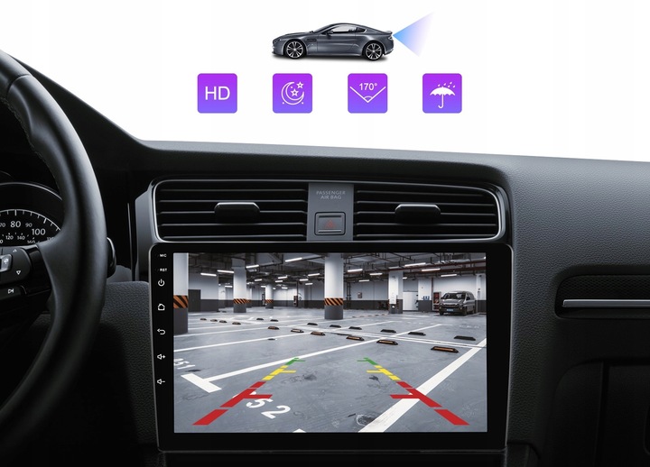 RADIO SAMOCHODOWE 2 DIN ANDROID AUTO CARPLAY 6GB RAM WIFI GPS RDS DSP FM 9"