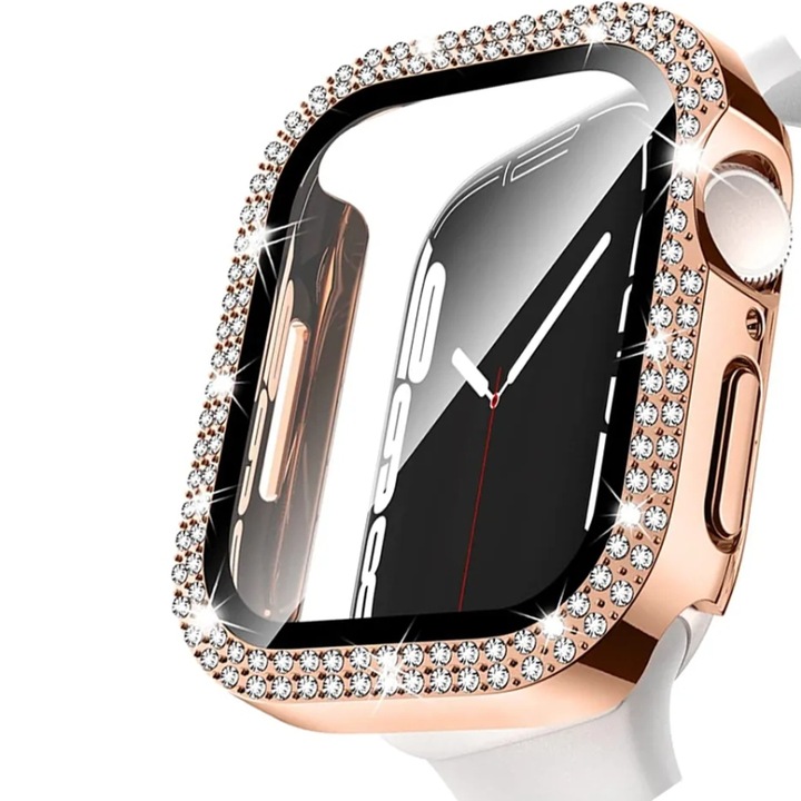 2w1 ETUI + SZKŁO DO APPLE WATCH 4/5/6/7/8/9/SE 40/41/44/45MM KOLORY