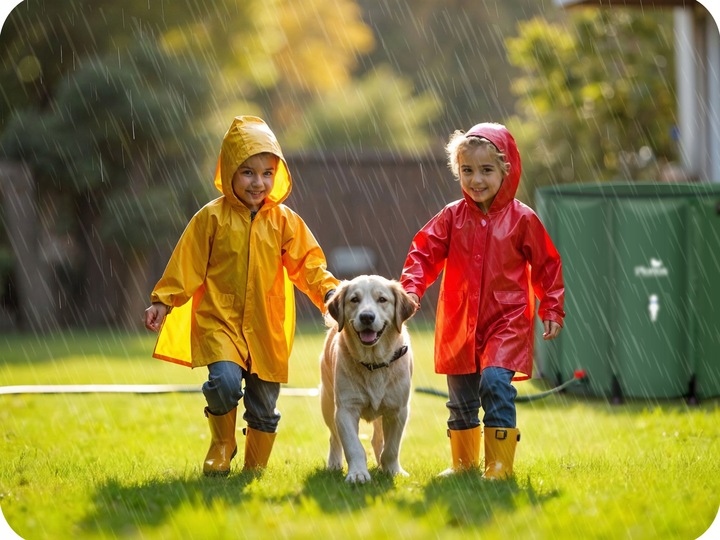 Zbiornik na Deszczówkę składany BECZKA NA Wodę z Rynny 650L PLONOS
