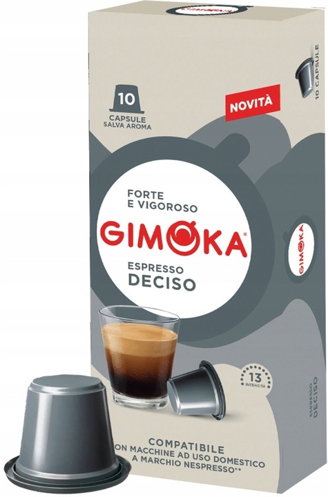 Kapsułki do Nespresso Gimoka Zestaw 10 x 10 MIX Espresso Lungo