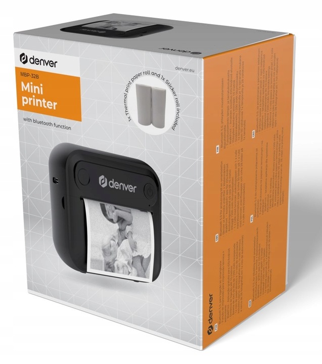 Drukarka termiczna natychmiastowa Denver MBP-3 do smartfona