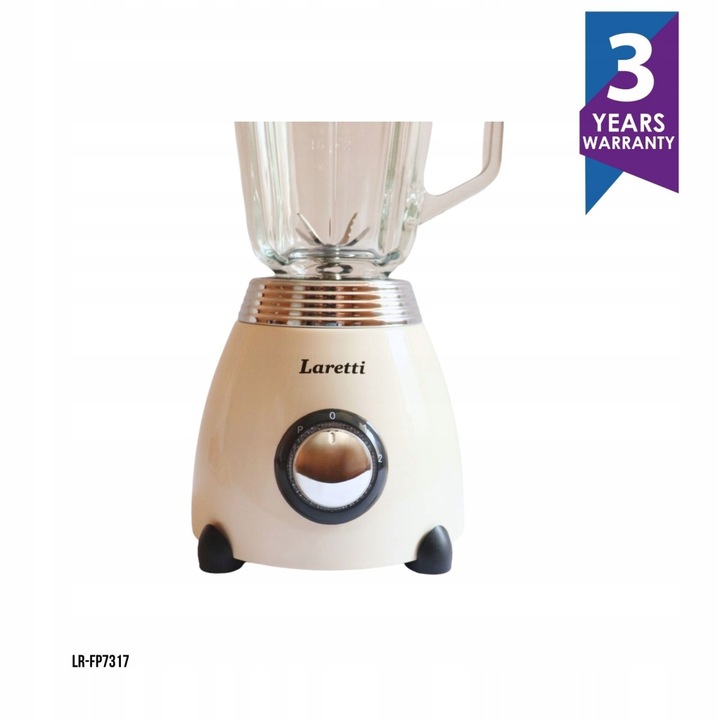 Wydajny blender stacjonarny LARETTI LR-FP7317 (Smeg, Ravanson, Miele)