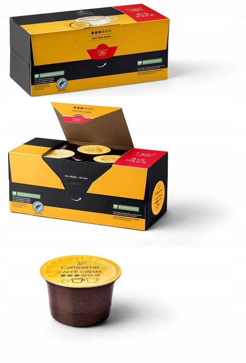 KAWA TCHIBO CAFISSIMO ZESTAW CREMA 90 KAPSUŁEK DE