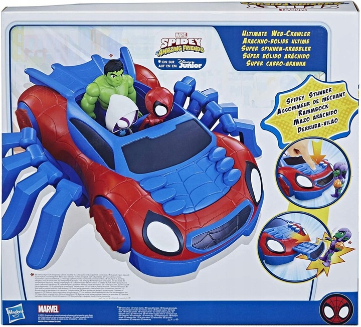SPIDEY i SUPER KUMPLE DUŻY POJAZD AUTO WEB-CRAWLER + FIGURKA SPIDEY