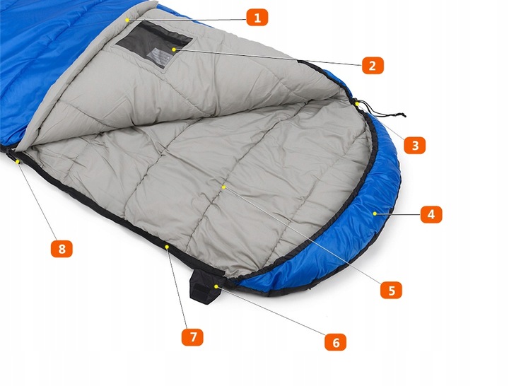 ŚPIWÓR FJORD NANSEN FLORO PROSTY Z KAPTUREM POKROWIEC