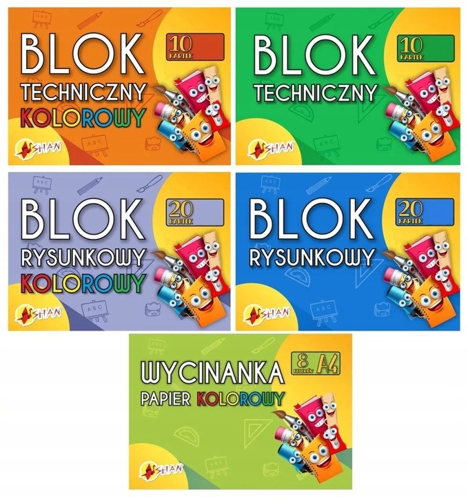 BAMBINO Wyprawka Szkolna zestaw plastyczny 22el