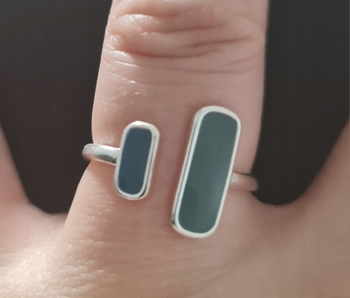 Srebrny Pierścionek Regulowany Srebro 925 Trusky