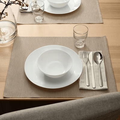 ZESTAW MISECZEK OFTAST 15 cm komplet 12 szt białe szkło hartowane