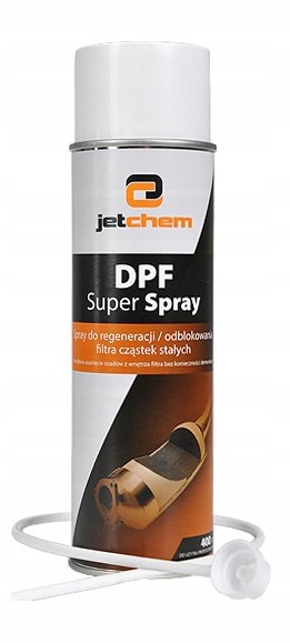 Środek do czyszcz. filtrów DPF. JETCHEM DPF SUPER SPRAY 400ml /z sondą/