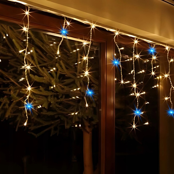 LAMPKI ZEWNĘTRZNE SOPLE LED 500 18M ŚWIATEŁKA ŚWIĄTECZNE CHOINKOWE+ FLASH