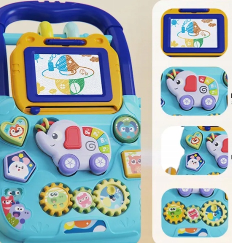 CHODZIK PCHACZ INTERAKTYWNY TABLICA EDUKACYJNY EFEKTY DŹWIĘKOWE RYSIK