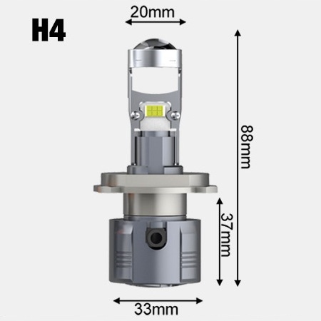 ŻARÓWKI LED H4 30000lm RETRIFY S&D PROJECTOR 100% IDEALNE ODCIĘCIE SOCZEWKA