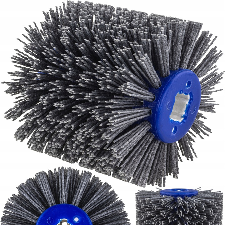 SZCZOTKA DO SATYNIARKI NYLONOWA 120X100 DREWNA GRZEBIEŃ ŚCIERNICA WALCOWA