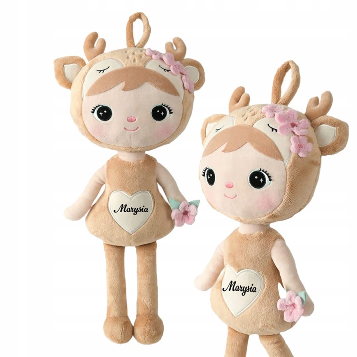 LALKA METOO SARENKA Z KWIATUSZKAMI 50 cm Z IMIENIEM PREZENT NA CHRZEST