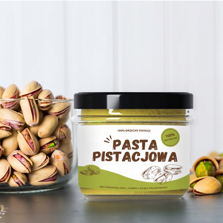 PASTA PISTACJOWA Krem z pistacji Vitafarm 100% naturalna 200g