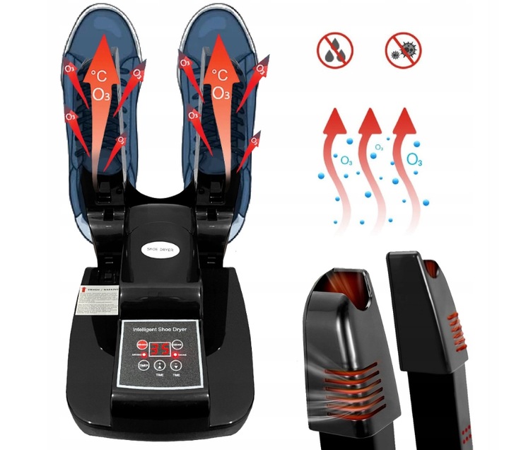 OZONOWA SUSZARKA do BUTÓW OZONEM RĘKAWIC CZAPEK OSUSZACZ NAWIEWEM OZONATOR