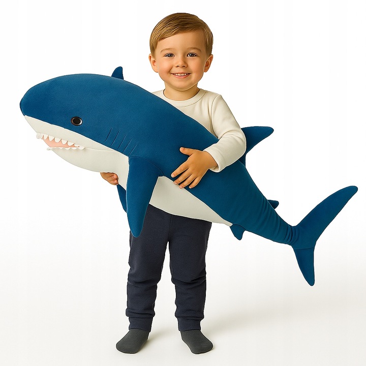 blahaj Duży rekin pluszak 100 cm Przytulanka