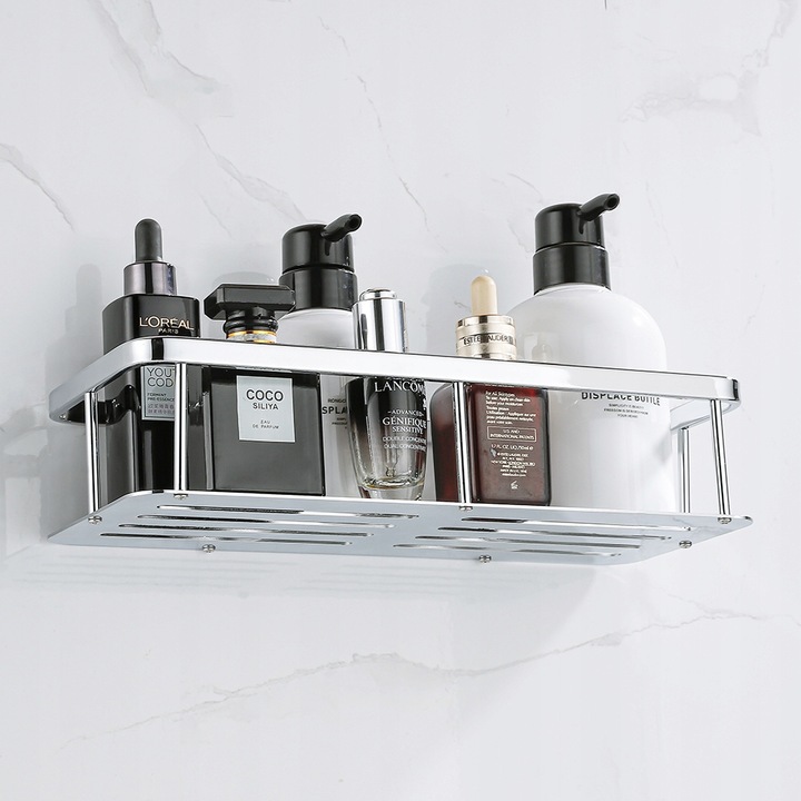 Koszyk półka łazienkowa chrom pod prysznic