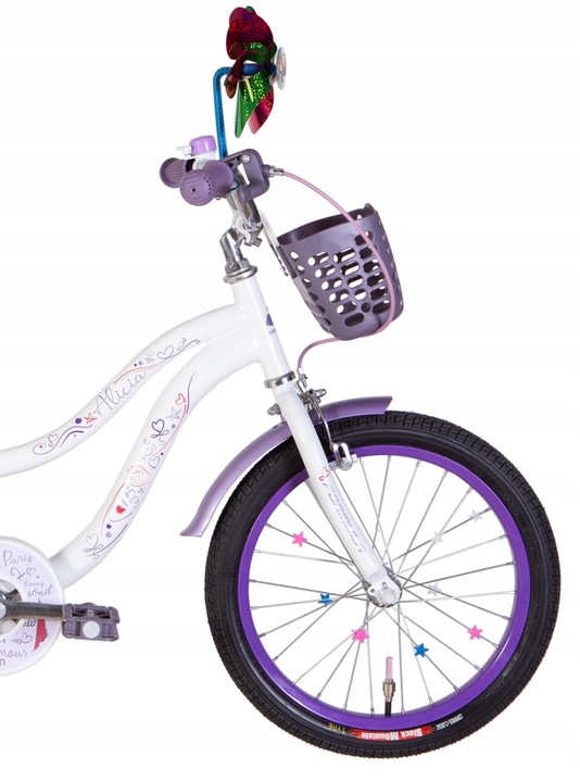 Rower dziecięcy Formula ALICIA koło 18 "+ GRATIS KOSZ I FOTELIK DLA LALEK