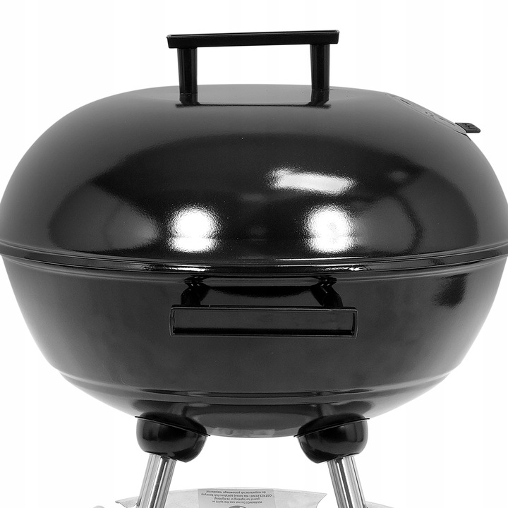 GRILL OGRODOWY WĘGLOWY RUSZT STALOWY OKRĄGŁY 41CM POKRYWA Z POKROWCEM LUND