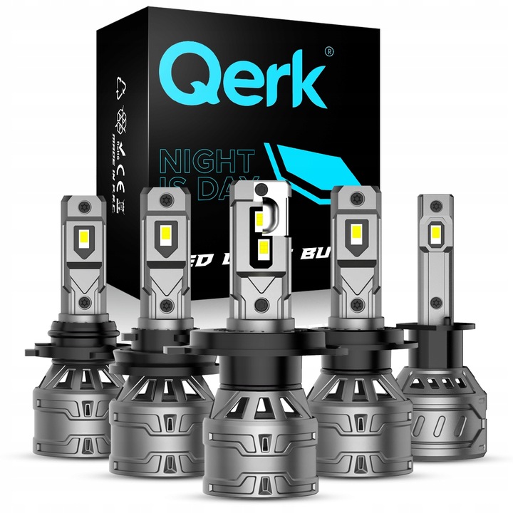 ŻARÓWKI LED H4 QERK E4 RETROFIT 120W 6000K MOCNE CANBUS ODCIĘCIE
