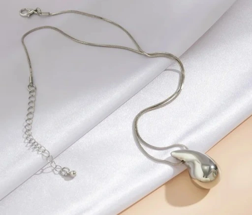 Naszyjnik łańcuszek srebrny KROPLA łezka