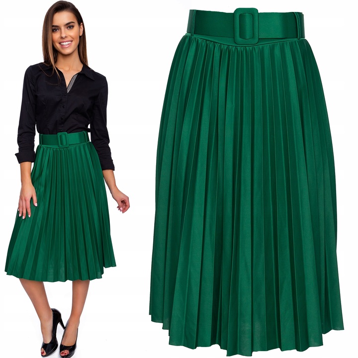 802___SPÓDNICA PLISOWANA PASEK GUMKA