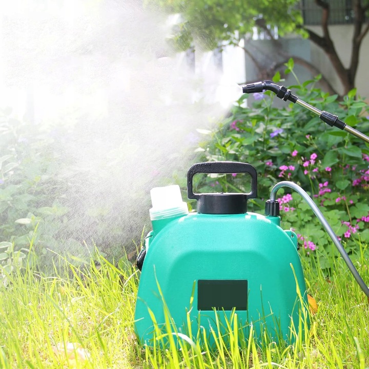 OPRYSKIWACZ CIŚNIENIOWY AKUMULATOROWY ELEKTRYCZNY RĘCZNY OGRODOWY 5L 3DYSZE