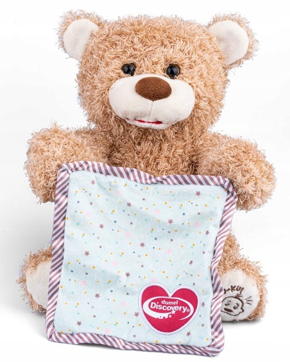 Dumel INTERAKTYWNY MIŚ ZABAWA w A-kuku PLUSZAK ma RUCHOME ŁAPKI i PYSZCZEK