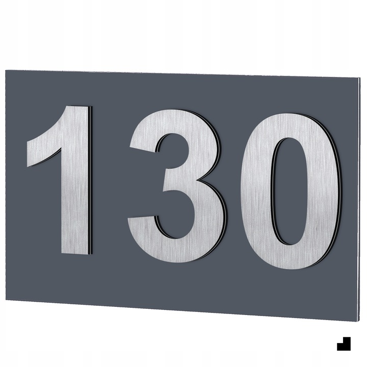 WYPUKŁY NUMER NA DOM | TABLICZKA ADRESOWA Z NUMEREM DOMU / MIESZKANIA