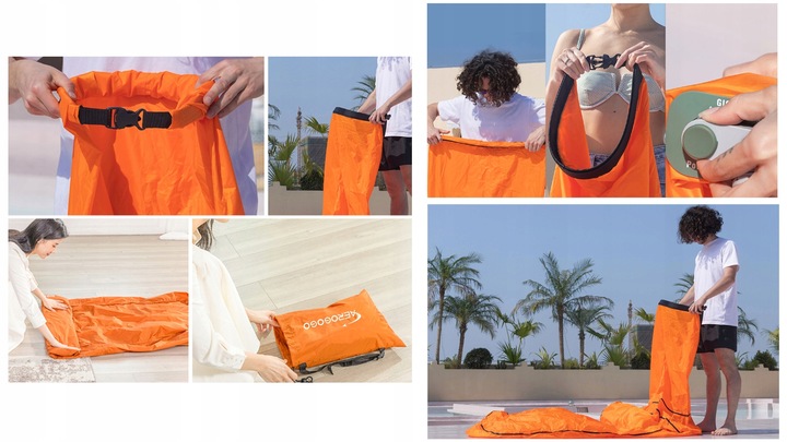 MATERAC dmuchany automatycznie LEŻAK AEROGOGO CS1 ZIELONY