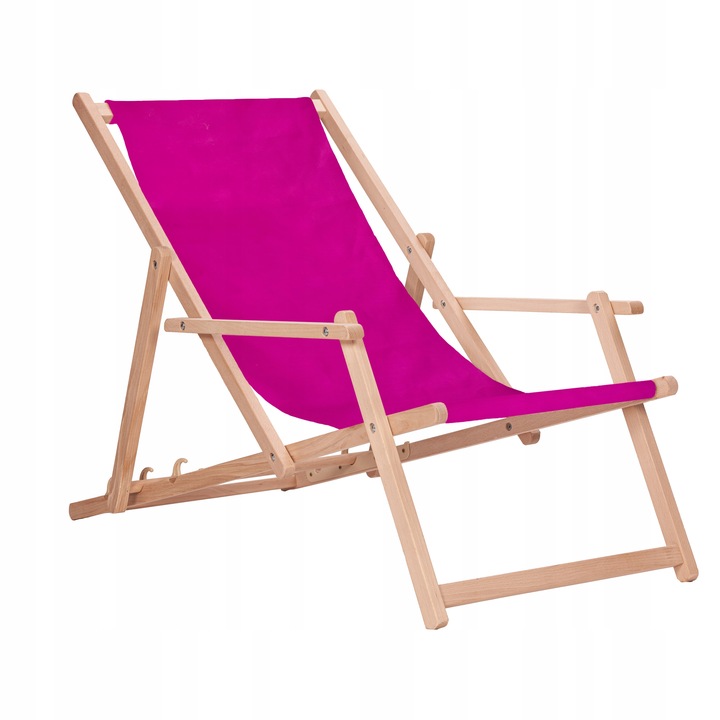 Leżak drewniany z podłokietnikami ogrodowy San-Drew TP31A