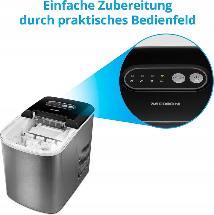 Kostkarka do lodu 2 rozmiary 12kg/24h 2,2L