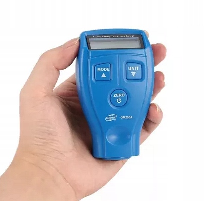 MIERNIK TESTER CZUJNIK GRUBOŚCI POWŁOKI LAKIERU MATERIAŁÓW STAL ALUMINIUM