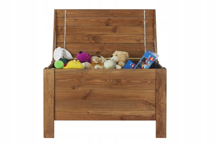 Skrzynia sosnowa skrzynia balkonowa ogrodowa Drewniany kufer na zabawki EKO