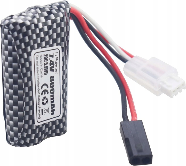 Zestaw 2 baterii 7,4 V 800 mAh Kompatybilne samochody RC 9130, 9135, 9136