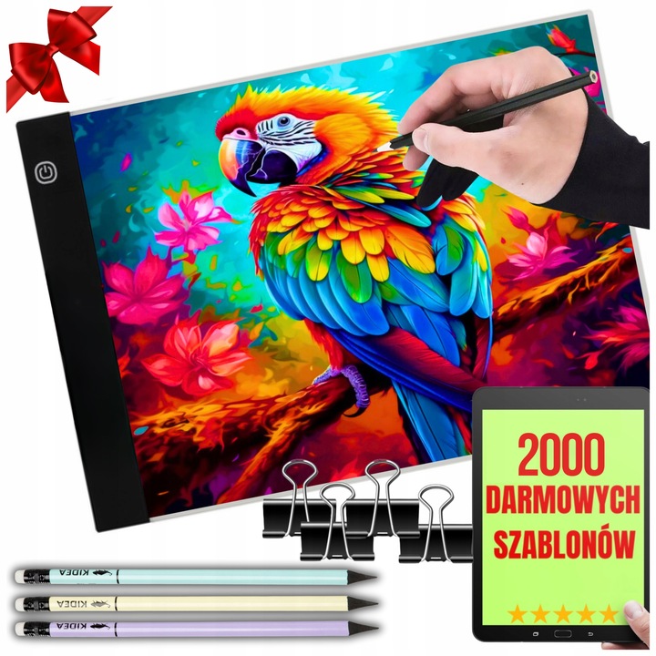 TABLET GRAFICZNY TABLICA DESKA KREŚLARSKA RYSOWANIA DLA DZIECI+2000 SZKICÓW