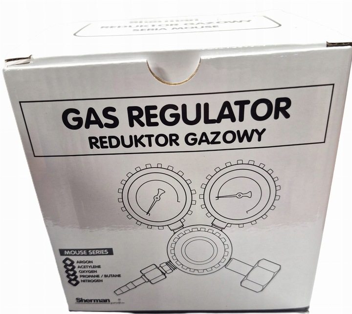 Reduktor do CO2/Argon mouse Sherman 200 bar