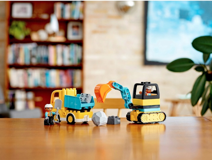 KLOCKI LEGO DUPLO CIEŻARÓWKA KOPARKA BUDOWA PREZENT DLA 2,3,4 LATKA