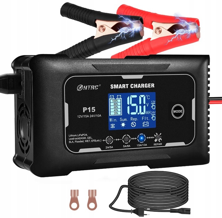 PROSTOWNIK DO AKUMULATORA AUTOMATYCZNY SMART 12/24V ŁADOWARKA