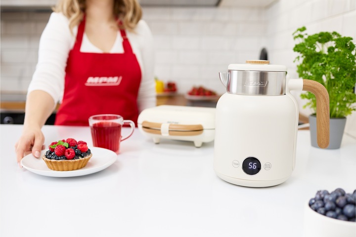 Czajnik elektryczny podwójne ścianki beżowy jasny 2200W MPM MCZ-128/B1
