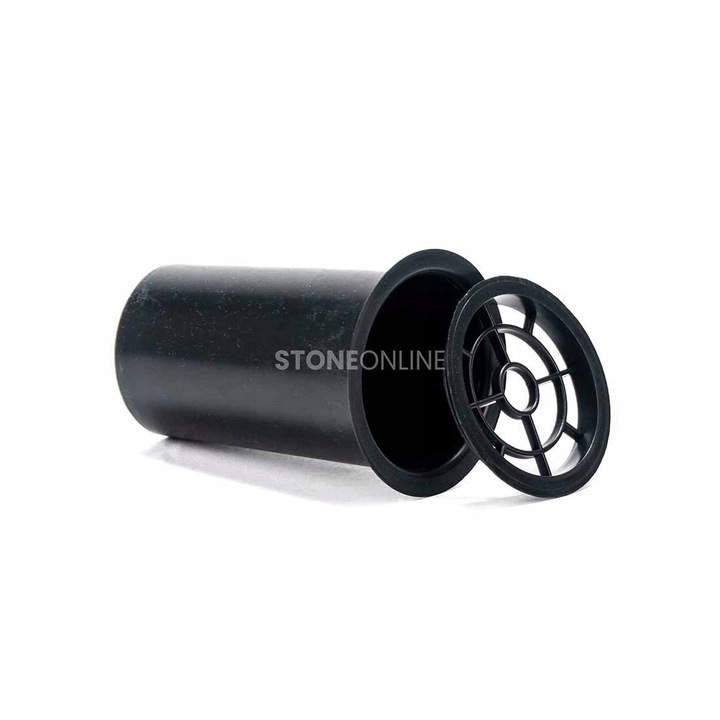 Elegancki WAZON z czarnego GRANITU WELEGANT12 na cmentarz StoneOnline