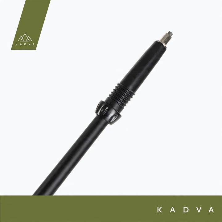 Kije nordic walking KADVA Raylan szary 125 cm Lekkie Karbon Włókno szklane