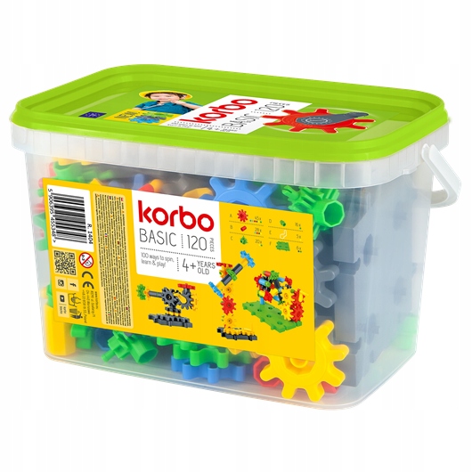 KORBO RUCHOME KLOCKI KONSTRUKCYJNE Basic 120 el.