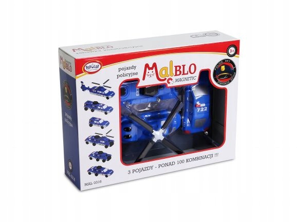 MALBLO MAGNETIC - pojazdy policyjne 0316