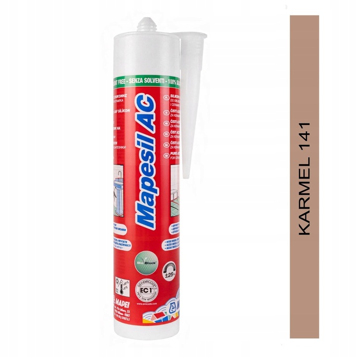 MAPEI Silikon Sanitarny Mapesil AC 141 KARMEL 310ml